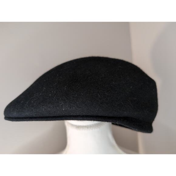 Lake of the Isles 100% wool black paperboy hat - Picture 1 of 7